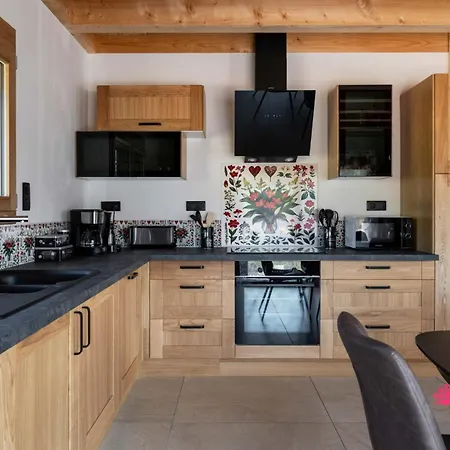 Chalet D'Exception 10 Personnes Avec Sauna Privatif Et Piscine Naturelle - Le Domaine Des Fleurs Gerardmer Domek alpejski