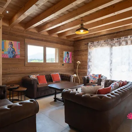 Chalet D'Exception 10 Personnes Avec Sauna Privatif Et Piscine Naturelle - Le Domaine Des Fleurs Gerardmer Domek alpejski *